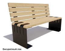 Скамейка уличная «Симферополь» без подлокотников, Лиственница 3 м Скамейка уличная «Симферополь» без подлокотников, Лиственница 3 м
