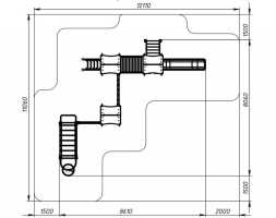 Детская игровая площадка Лукоморье ДИК 2.25.07-01 H=1200, фото 6