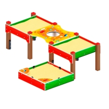 Песочница тройная комбинированная - ДОВ 50.01.06-01 Песочница тройная комбинированная - ДОВ 50.01.06-01