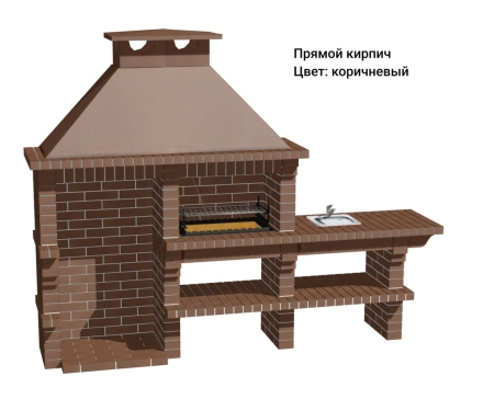 Печь Аристократ 814 Радиальный кирпич красный с коричневым, фото 9