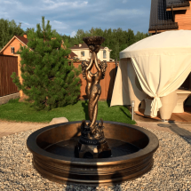 Фонтан Королевский и русалки в античной бронзе