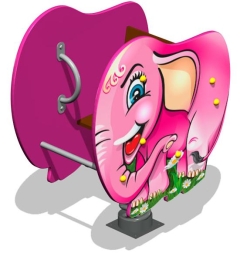 Качалка на пружине Слоник У2 КЧ077 для детской площадки Качалка на пружине Слоник У2 КЧ077 для детской площадки