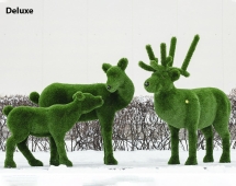 Топиари композиция олени 4 шт - газон Deluxe Green