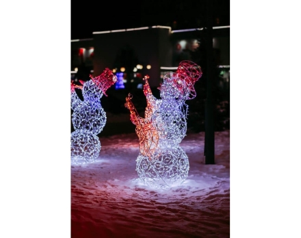 Световая фигура Снеговик-музыкант sn004 (инструмент на выбор), фото 4