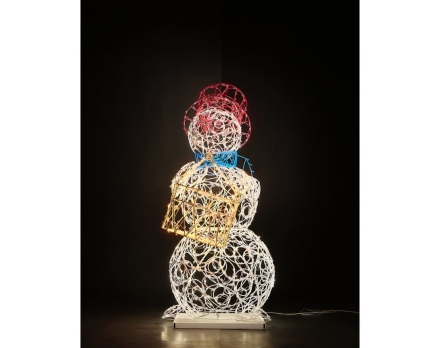 Световая фигура Снеговик-музыкант sn004 (инструмент на выбор), фото 5