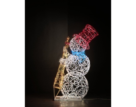 Световая фигура Снеговик-музыкант sn004 (инструмент на выбор), фото 11