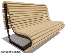 Скамейка парковая Лондон, Сосна 3 м Скамейка парковая Лондон, Сосна 3 м