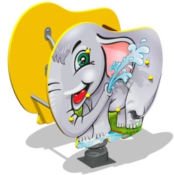 Качалка на пружине Слоник У1 КЧ076 для детской площадки Качалка на пружине Слоник У1 КЧ076 для детской площадки