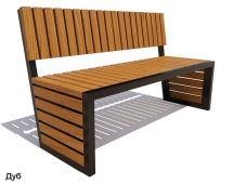 Скамейка парковая Аллея, Сосна 0,6 м Скамейка парковая Аллея, Сосна 0,6 м