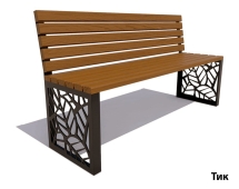Парковая скамейка Севастополь, Сосна (без подлокотников) 2,5 м