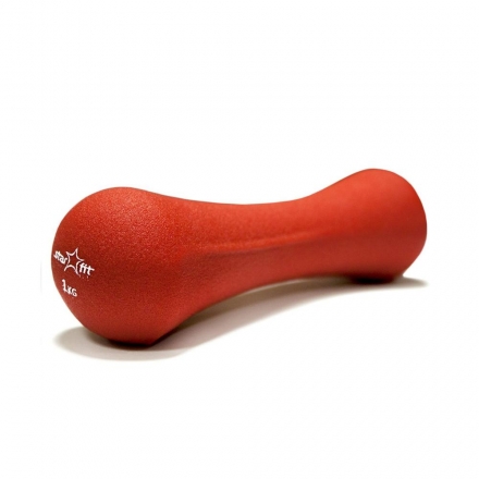 Гантель неопреновая DB-202 1 кг, красная, фото 1