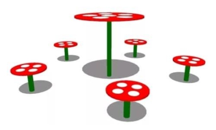 Детский столик Мухомор CКИ 075 для игровой площадки, фото 1