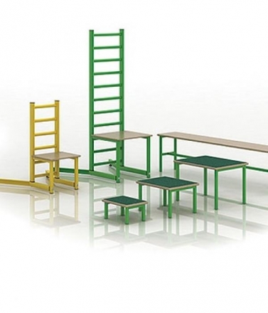 Набор оборудования для ЛФК (стул, скамейка, скамейки-вкладыши), фото 1