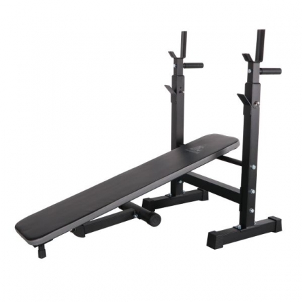 Скамья со стойками под штангу DFC D6453L, фото 1