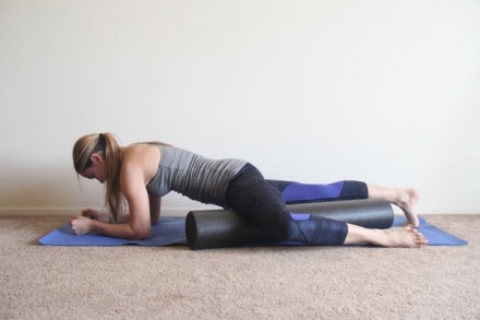 Цилиндр для пилатес EVA 45 см премиум, фото 3