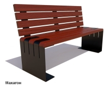 Скамейка уличная «Симферополь» без подлокотников, Лиственница 1,5 м Скамейка уличная «Симферополь» без подлокотников, Лиственница 1,5 м