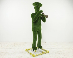 Топиари городской музыкант с трубой - газон Eco, фото 1