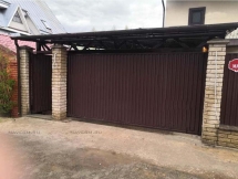 Односкатный навес на четырех опорах Односкатный навес на четырех опорах