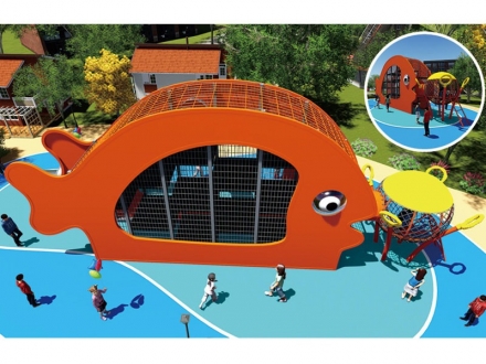 Тоннель для подвижных игр Рыба, фото 1