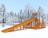 Зимняя горка Snow Fox скат 4м и 12м (две лестницы)
