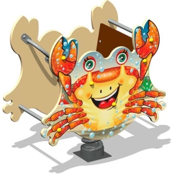 Качалка на пружине Крабик У1 КЧ064 для детской площадки Качалка на пружине Крабик У1 КЧ064 для детской площадки