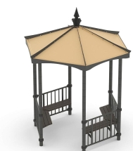 Беседка с сиденьями Romana 301.01.00 для парка Беседка с сиденьями Romana 301.01.00 для парка
