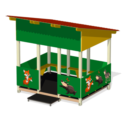 Теневой навес Лес мини ПС-82 3,25х3,1 для детской площадки, фото 2