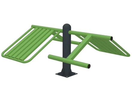 Уличный тренажер TORUDA &quot;Скамья для пресса двойная&quot;, фото 1