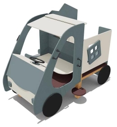 Игровой макет Машинка ВСТ 5621 с горкой для детской площадки, фото 3