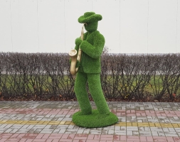 Топиари музыкант с саксофоном - газон Eco+, фото 1