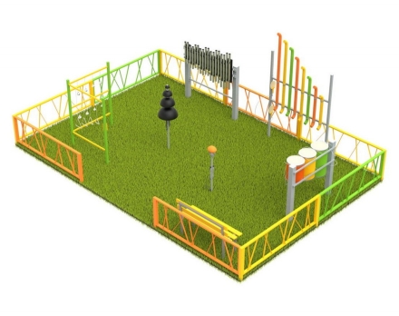 Музыкальная площадка Мини с ограждением 341.00.01, фото 3