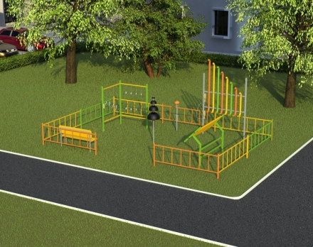 Музыкальная площадка Мини с ограждением 341.00.01, фото 8