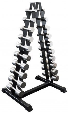 Гантель Barbell 10 кг неразборная фитнесс хром, фото 2