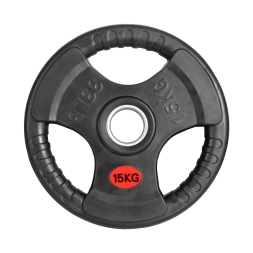 Диск 51 мм. обрезиненный с 3-мя хватами  15 кг (модель: D2), фото 1