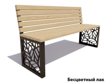 Парковая скамейка Севастополь, Лиственница (без подлокотников) 2,5 м