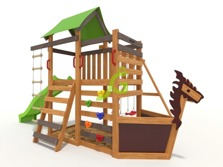 Детская площадка IgraGrad W3s, Сосна / Салатовый, фото 1