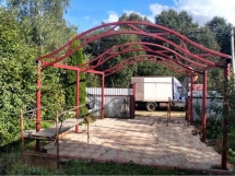 Навес арочный волной Навес арочный волной