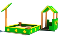 Песочный дворик Клен для детской площадки Песочный дворик Клен для детской площадки