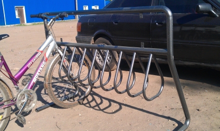 Велопарковка мобильная с местом под рекламу на 8-10 мест ВП-08, фото 5