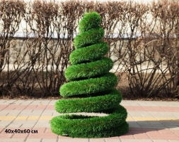 Топиари Ёлка-спиралька, h=60 см - газон Deluxe Simple, фото 2