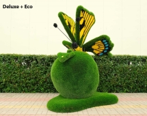 Топиари композиция Бабочка на яблоке Гренни - газон Eco Green