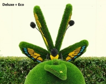 Топиари композиция Бабочка на яблоке Гренни - газон Eco Green