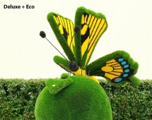 Топиари композиция Бабочка на яблоке Гренни - газон Eco Green