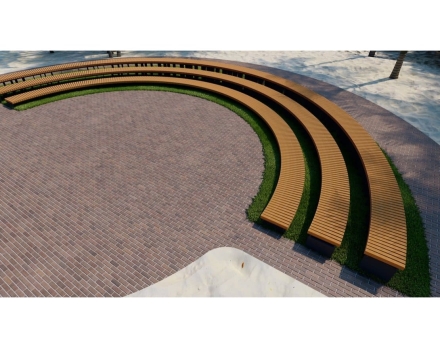 Амфитеатр Радиус 6-8 м, без спинок, фото 3