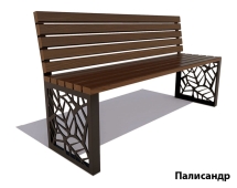 Парковая скамейка Севастополь, Лиственница  (без подлокотников) 1,8 м