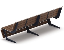 Скамья Волна спокойствия-5 (темный дуб) Скамья Волна спокойствия-5 (темный дуб)