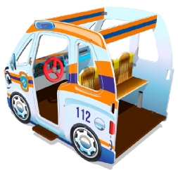 Игровой макет Машина МЧС ИМ245 для детских площадок, фото 2