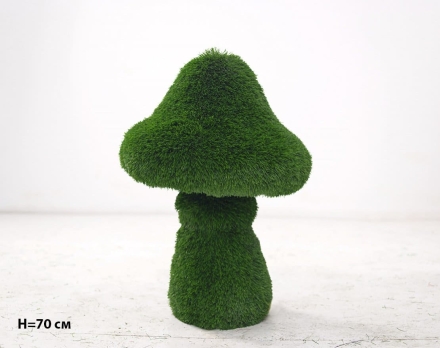 Топиари гриб Сказочный, h=70 см - газон Deluxe Green, фото 1