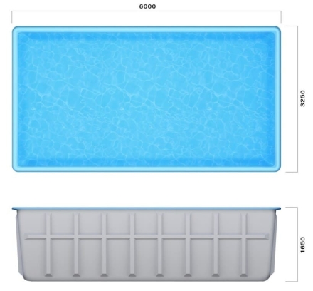 Бассейн 6х3,25х1,65м. Рейнир Marshall Pools (чаша), фото 2