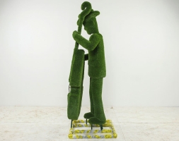 Топиари городской музыкант с контрабасом - газон Eco, фото 2